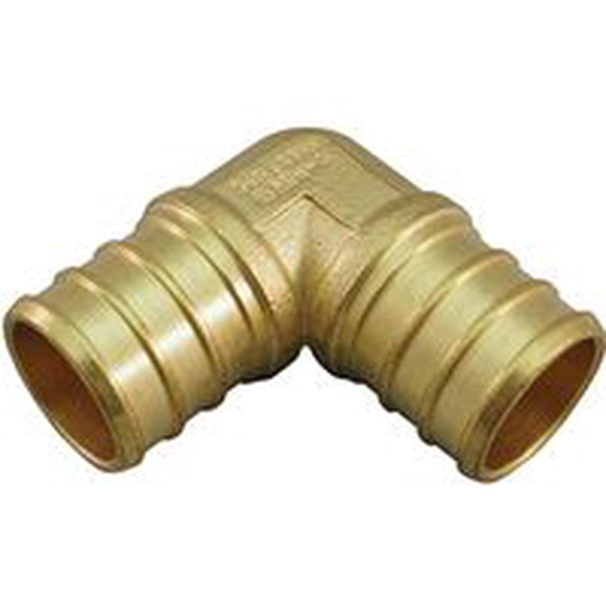 Apollo ApolloPEX Series Pipe Elbow 3/4 in Barb 90 deg Angle Brass 200 psi Pressure