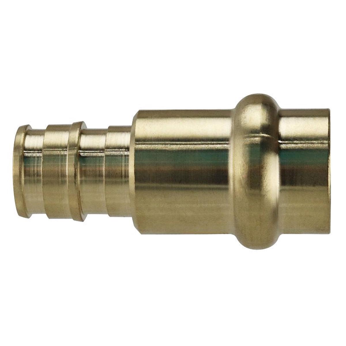 Apollo EPXPR1212 Adapter, 1/2 in, PEX A Barb x Press Fit, Brass, 200 psi Pressure (XPR1212)