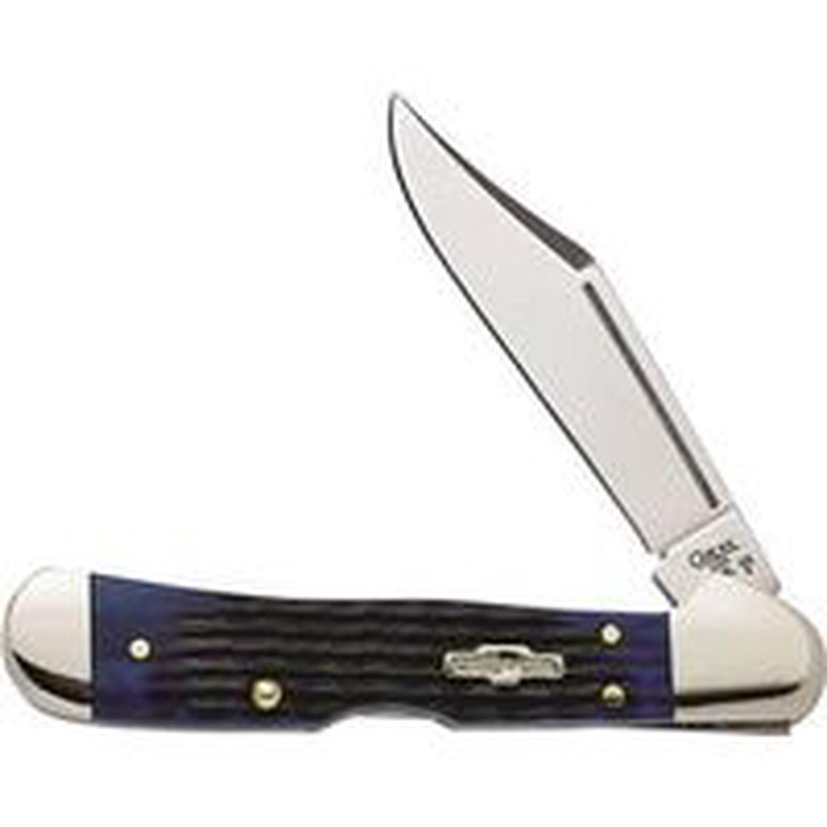Case 02864 Folding Pocket Knife, 2.72 in L Blade, Blue Handle, Tru-Sharp Surgical Steel (2864)