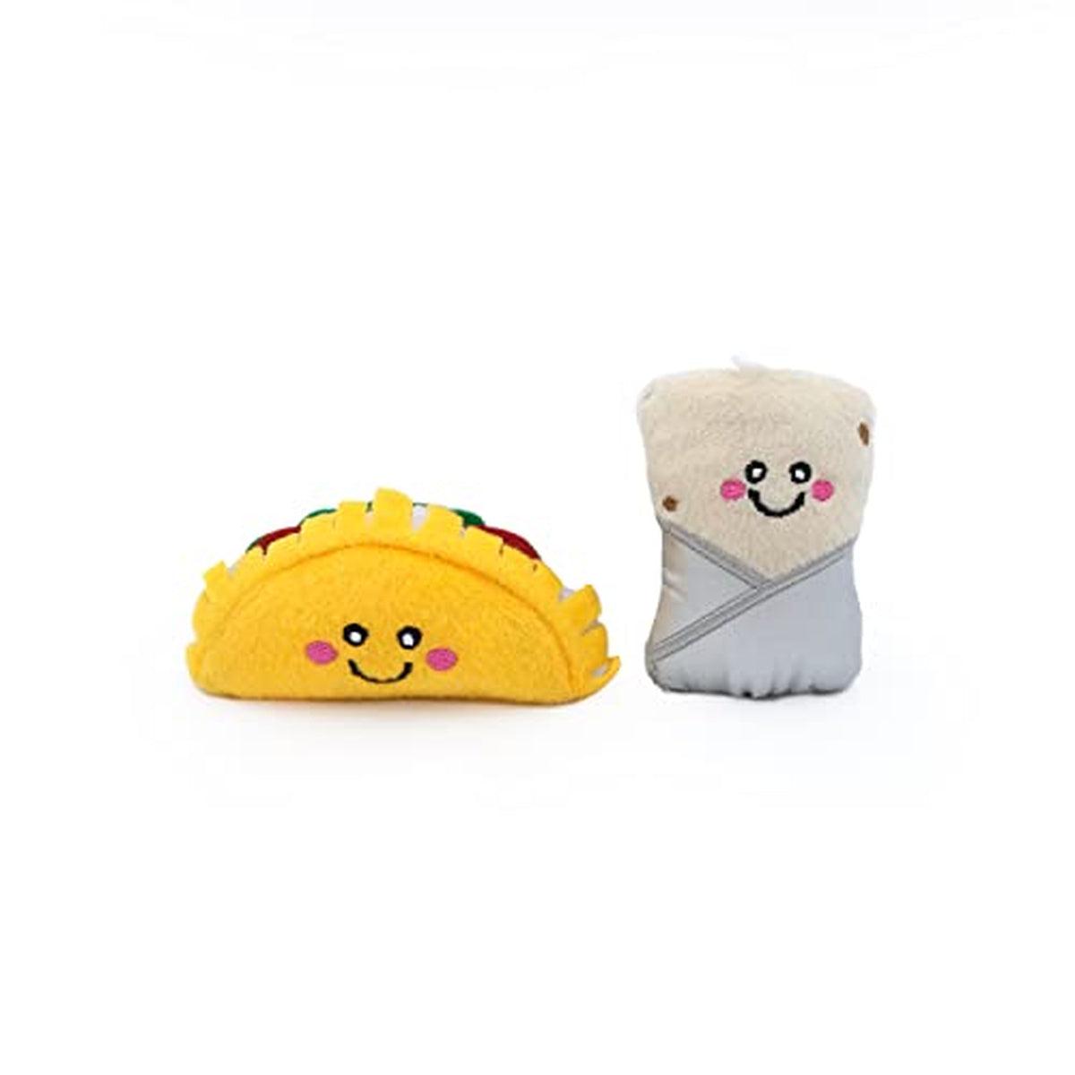 Catnip NomNomz Taco Burrito 2-Pack Plush Catnip Toys for Cats