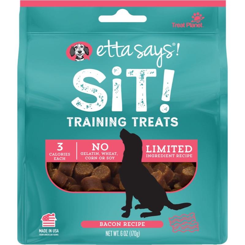 Etta Says Sit Bacon Training Treat – 6 oz