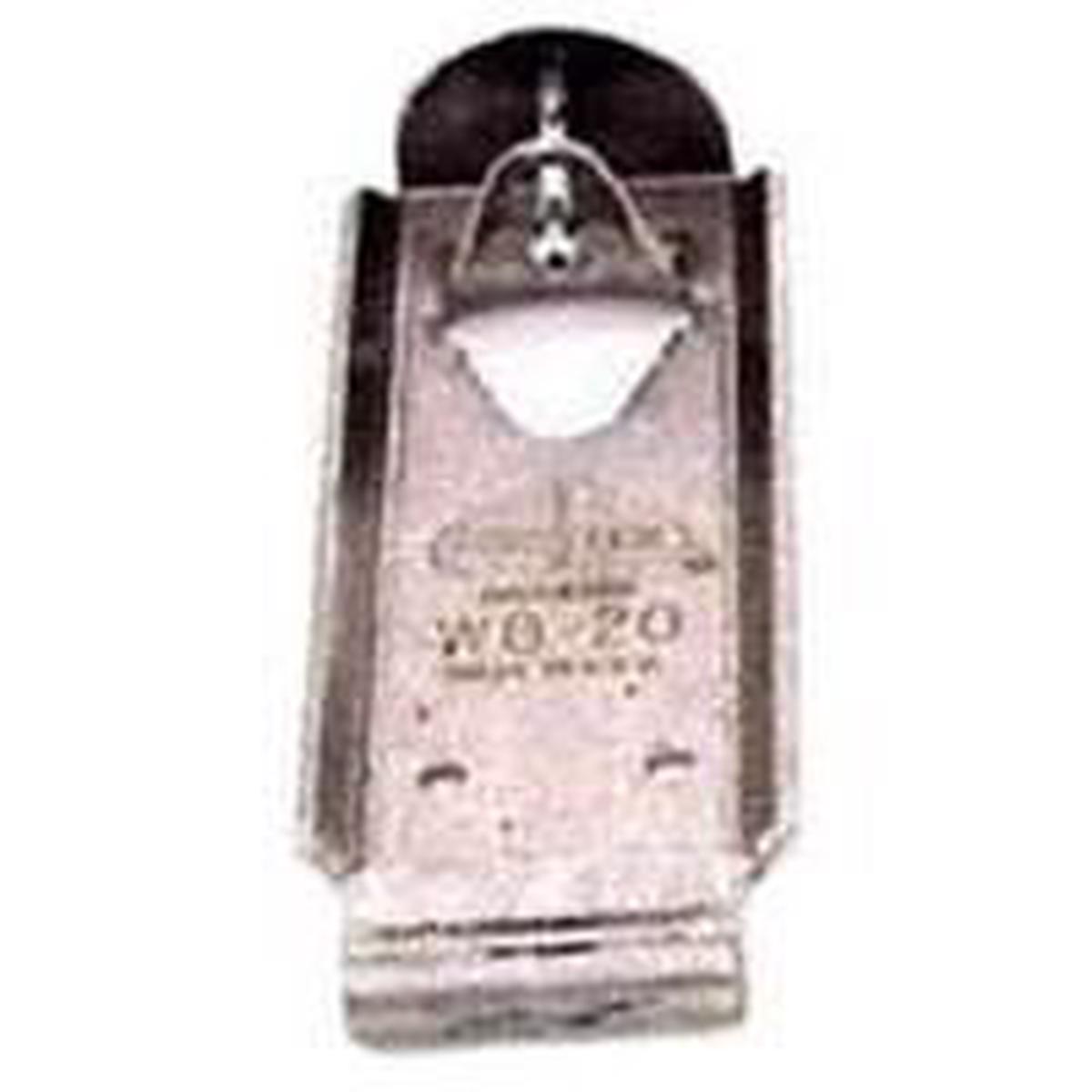 Fortex-Fortiflex Wall Bracket, Aluminum, For FB-120 and FB-124 Flat Back Buckets (WB-20)