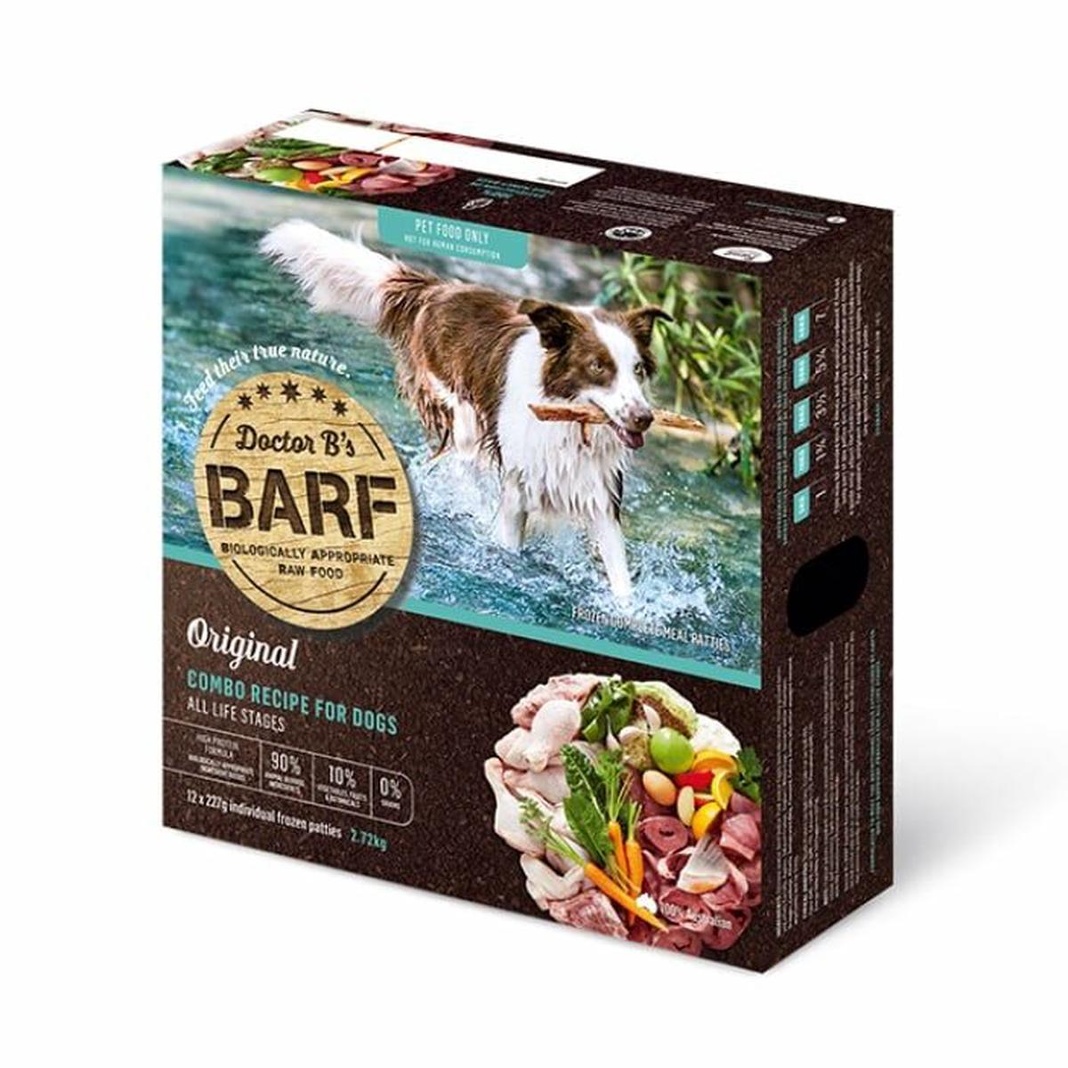 [Frozen] Dr.B's BARF Frozen Raw Meat Dog Food - Four Vegetable Formula 2.72kg
