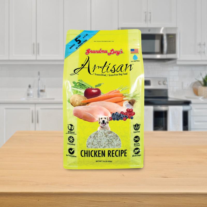 Grandma Lucy’s Artisan Freeze Dried Chicken Dog Food – 1 lb