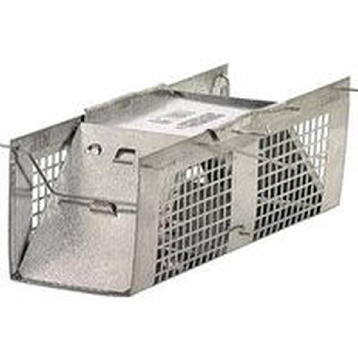 Havahart Extra-Small Animal Cage Trap, 10 in L, 3 in W, 3 in H, Gravity-Action, Spring-Loaded D (1020)