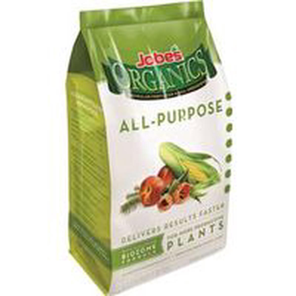 Jobes 09526 All-Purpose Organic Plant Food, 4 lb Granular, 4-4-4 N-P-K Ratio (9526)