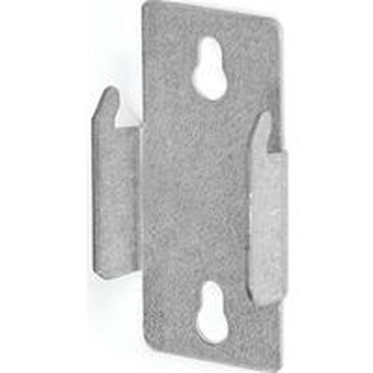 Kenney Double Curtain Rod Bracket, Zinc, Silver, Nail Mounting (KN852)