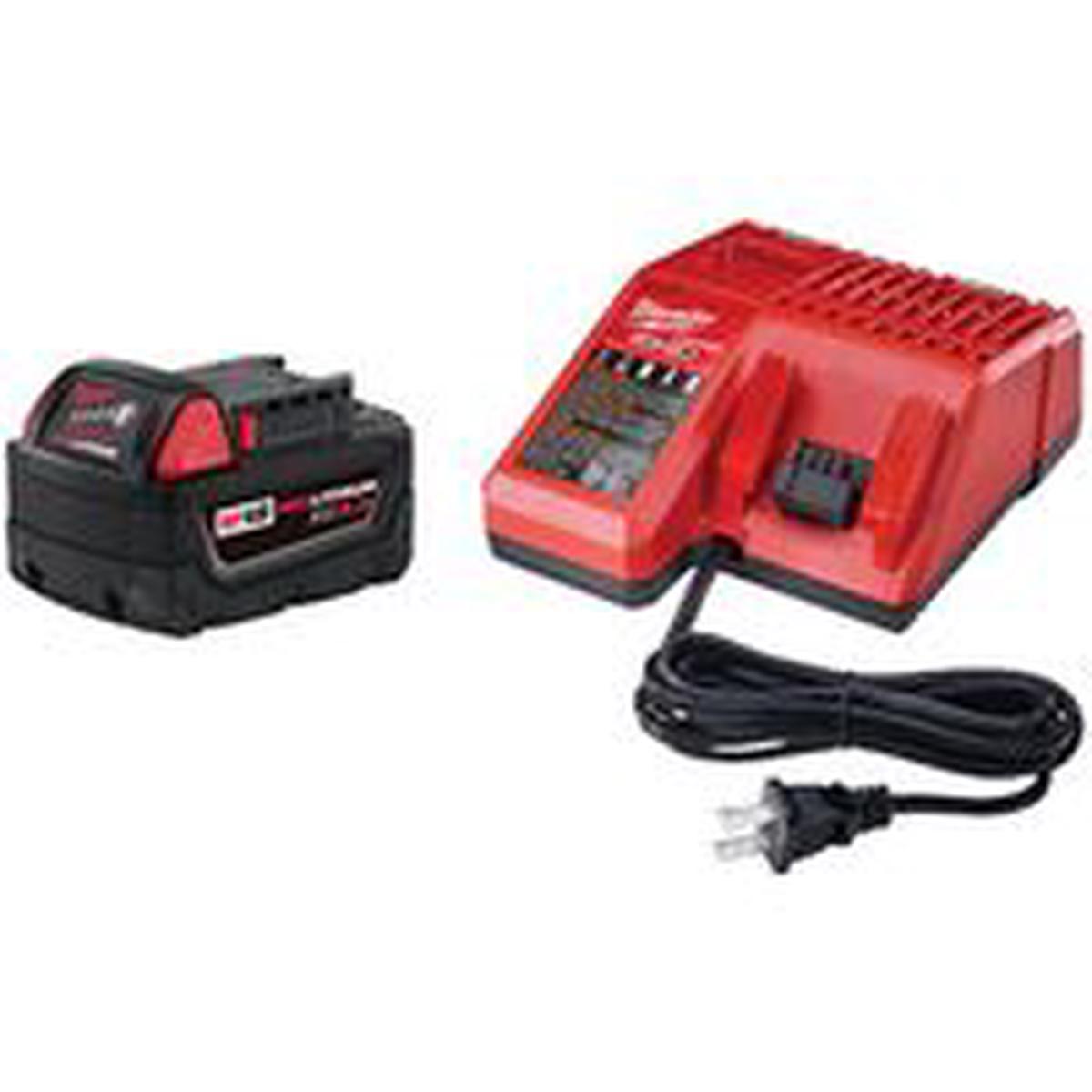 Milwaukee Battery Starter Kit, 18 V, 5 Ah (48-59-1850)