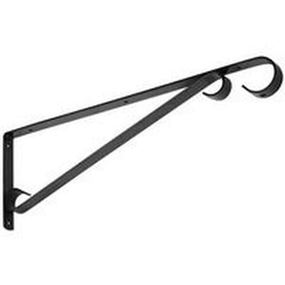 National Hardware V2656 Series Plant Bracket/Sign Holder, 15 in L, Black (N274-621)