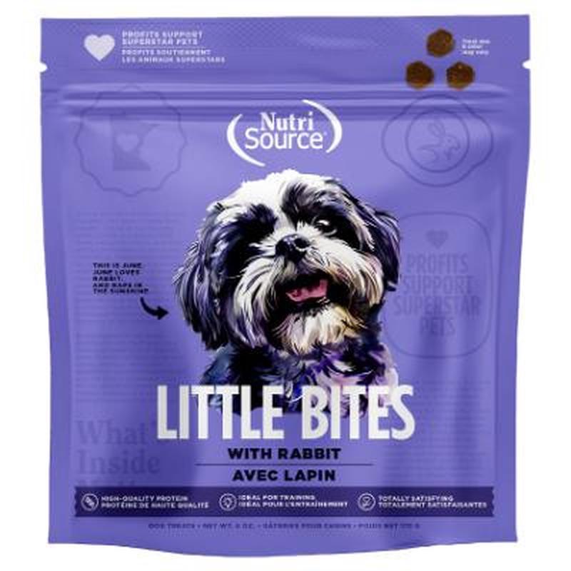 NutriSource High-Protein Rabbit Little Bites Dog Training Treats – 6 oz