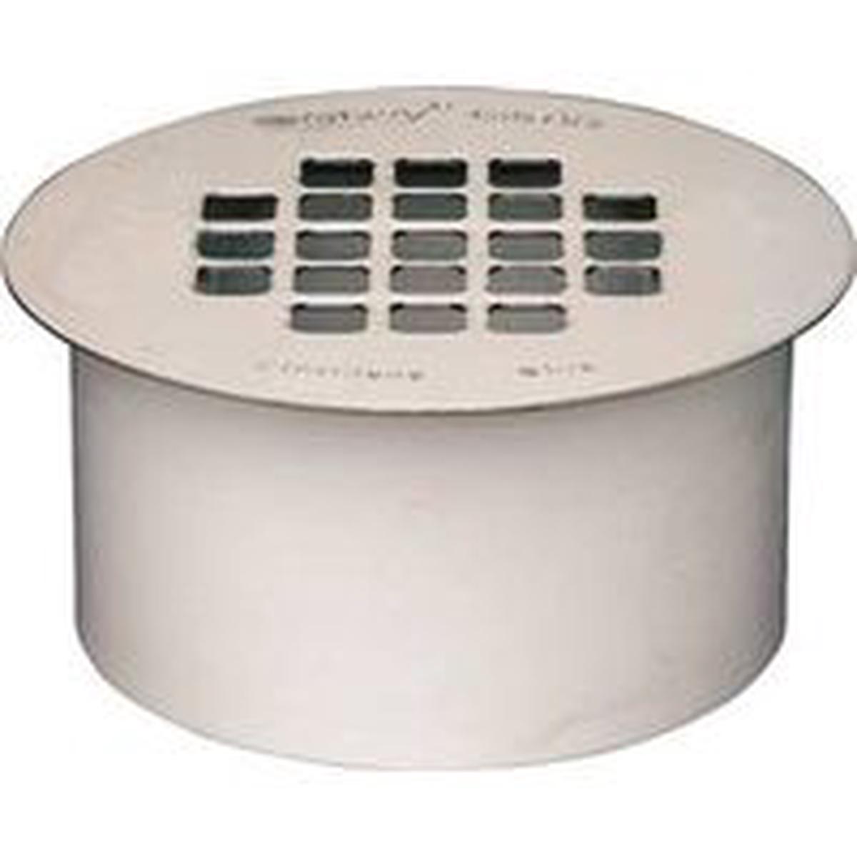 Oatey Floor Drain, 2″ PVC Snap-In Cover Design, Solvent Weld Connection, Round Shape (43561)