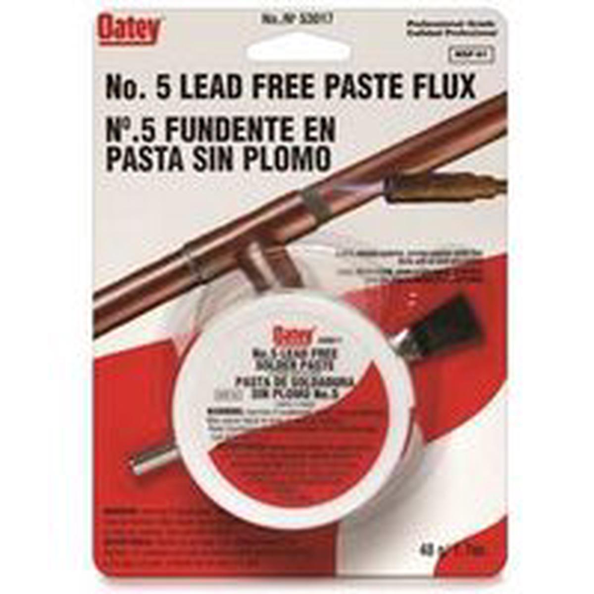 Oatey Soldering Flux Paste, 1.7 oz Carton, Amber (53017)