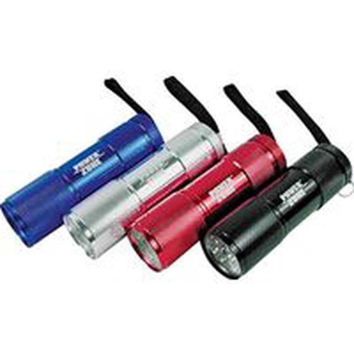 PowerZone Flashlight, AAA Battery, LED Lamp, 12 m Beam Distance, 12 hr Run Time (LFL215-9T)