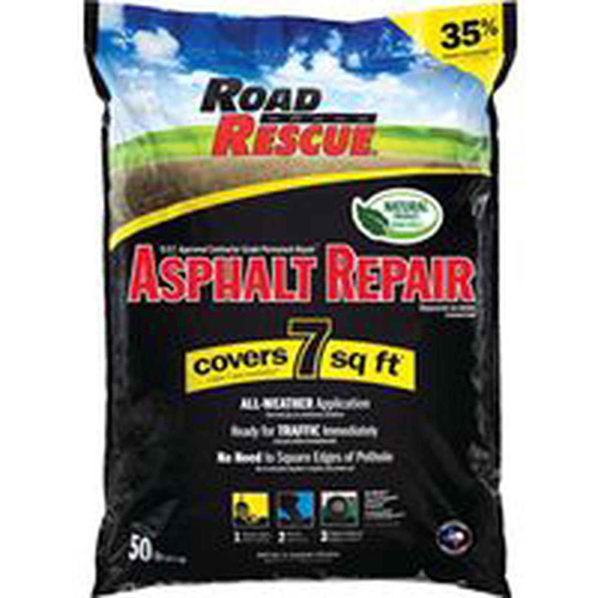 Road Rescue Pre-Mixed Patch Black 50 lb Bag (AP-50)