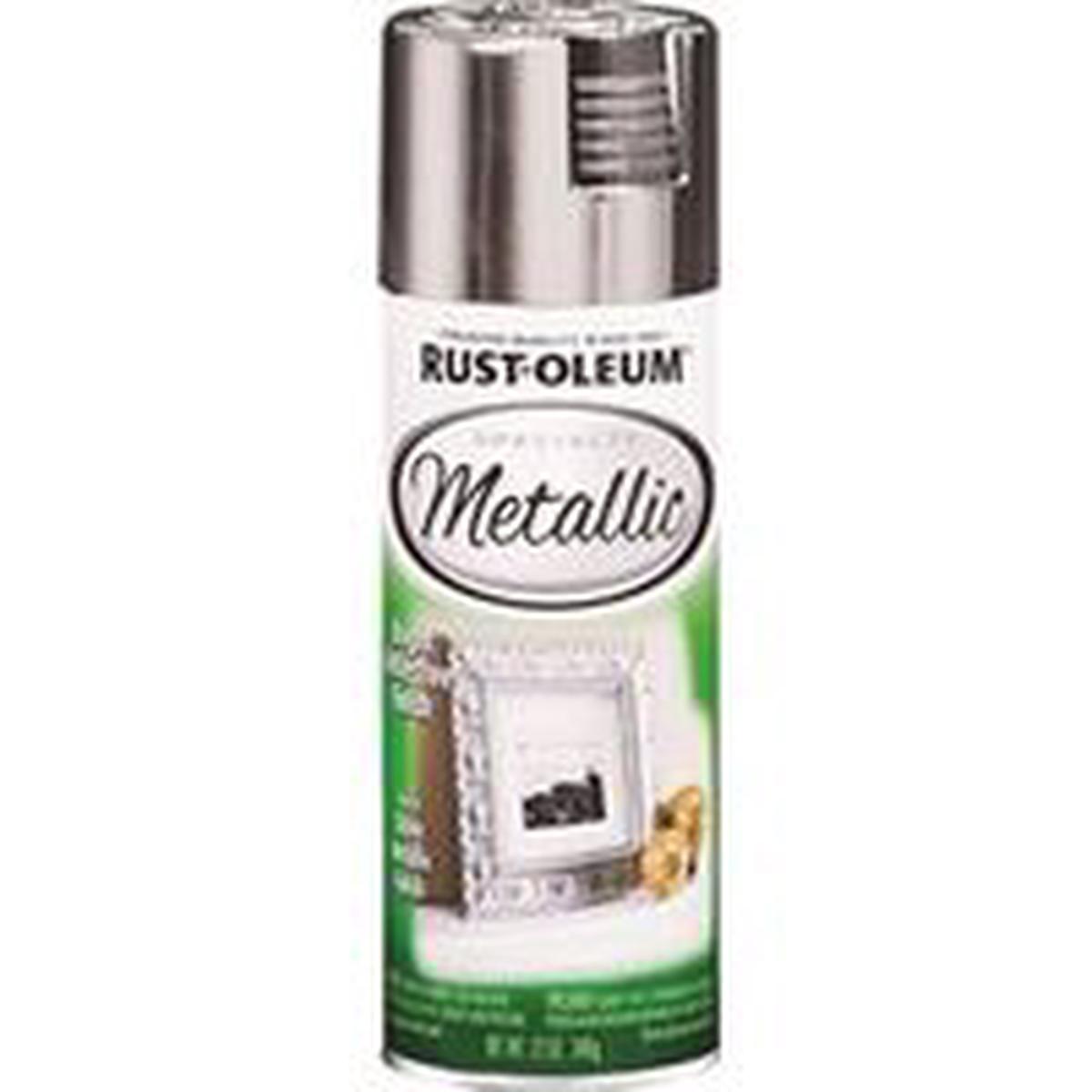Rust-Oleum Metallic Spray Paint, Gloss Silver, 11 oz Aerosol Can (340648)