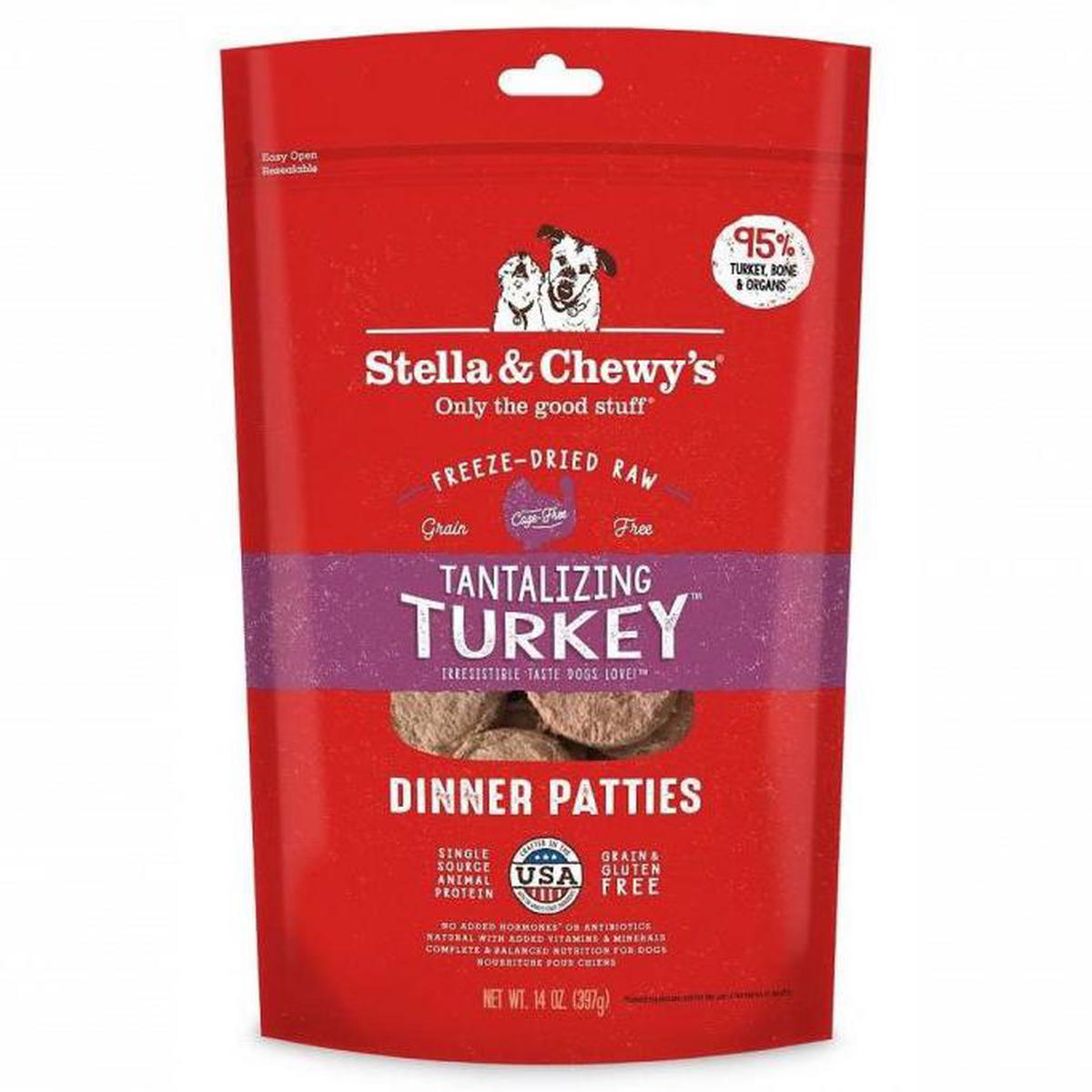 Stella & Chewy’s Freeze-Dried Dog Food – Turkey Temptation (Turkey Meat)