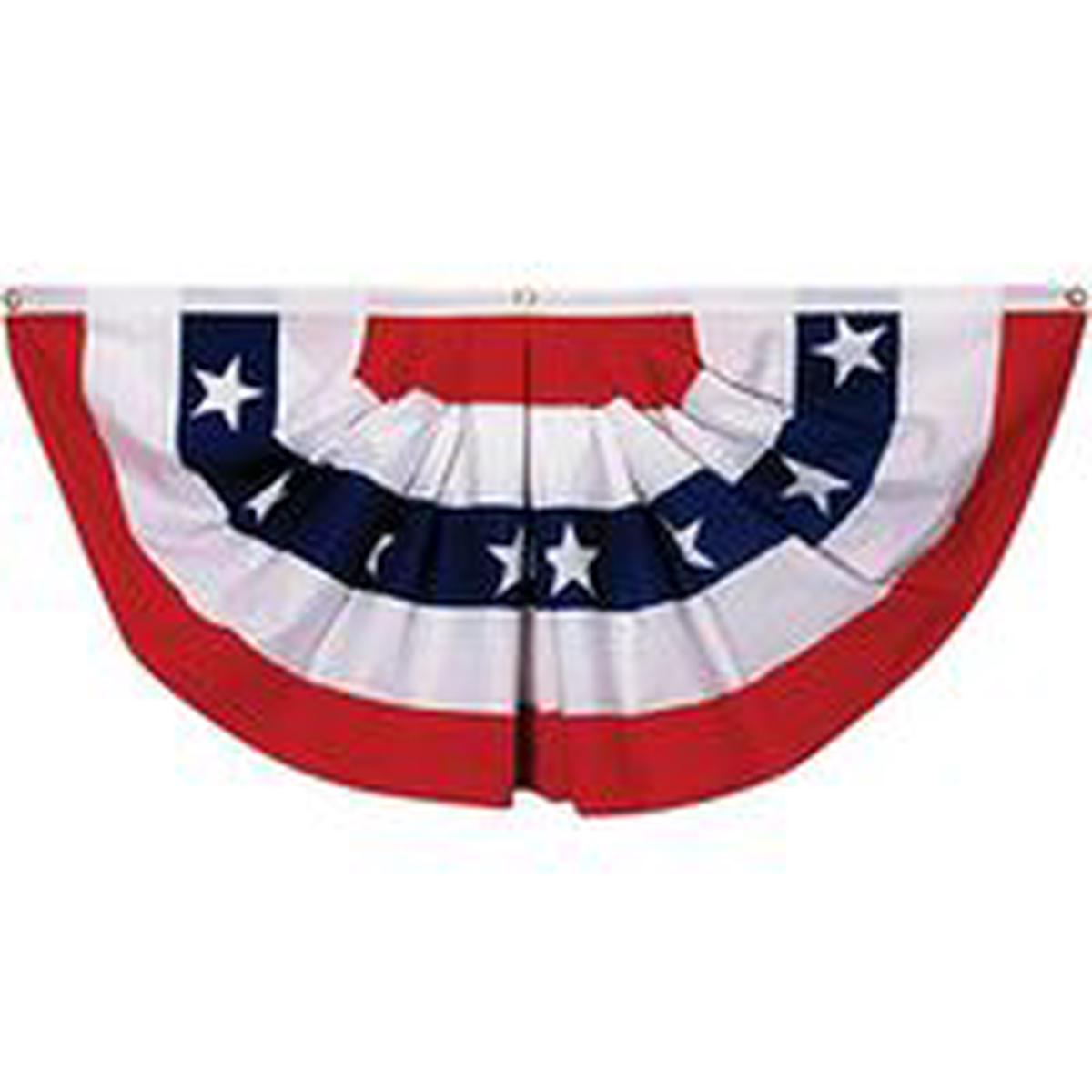 Valley Forge Mini-Fan Flag, 1-1/2 ft W, 3 ft H, Polycotton (PMF)