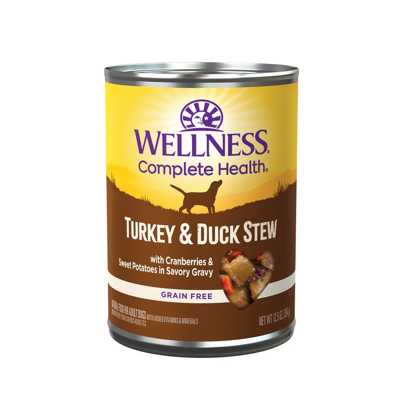 Wellness Homestyle Grain-Free Turkey & Duck Stew with Sweet Potatoes & Cranberries – 12.5 oz