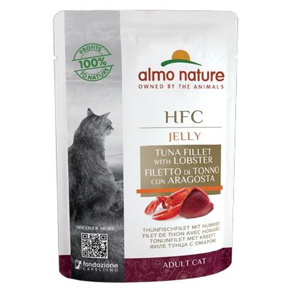 Almo Nature Cat Wet Food – HFC Jelly – Lobster Tuna Fillet 55g