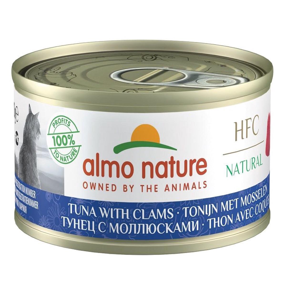 Almo Nature Cat Wet Food – HFC Natural – Tuna with Clams 70g