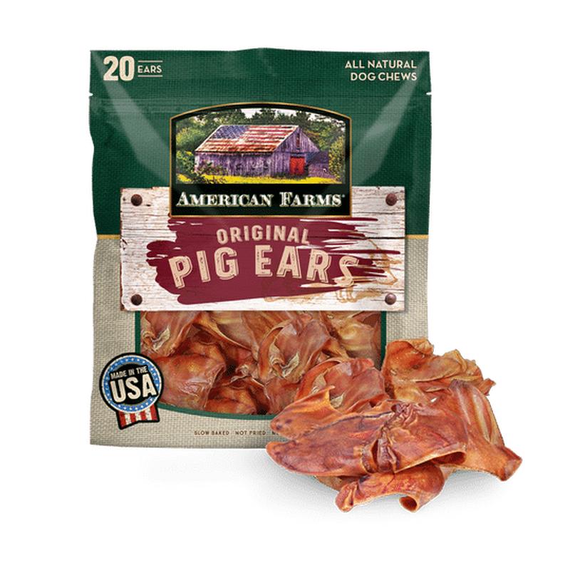 American Farms Natural Pig Ears – 20 pk