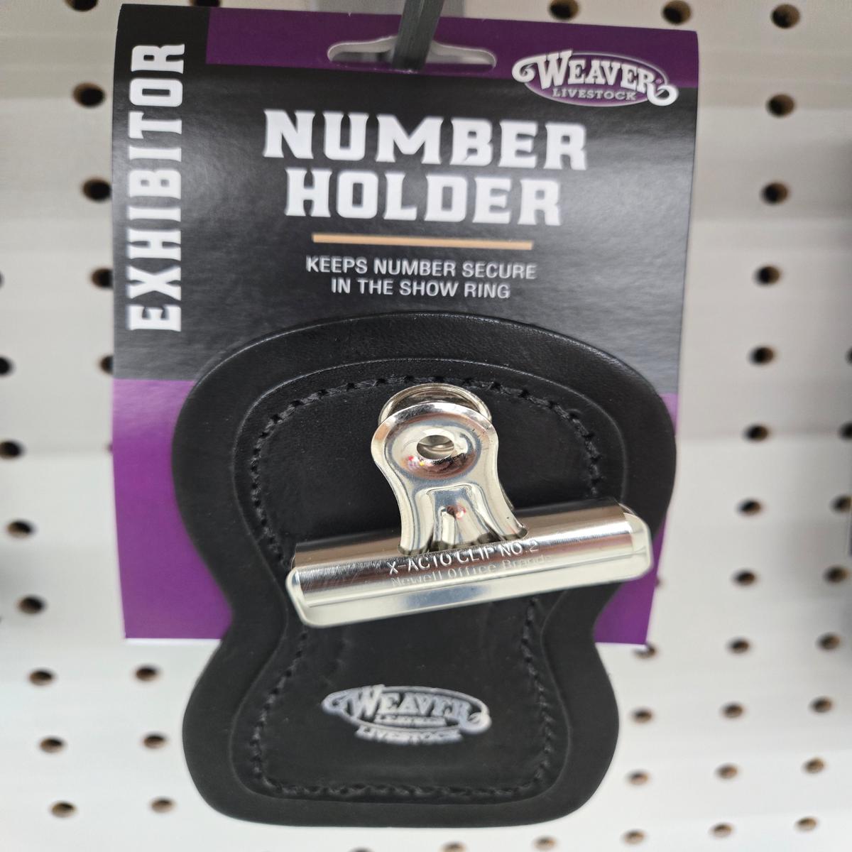 Black Show Number Holder