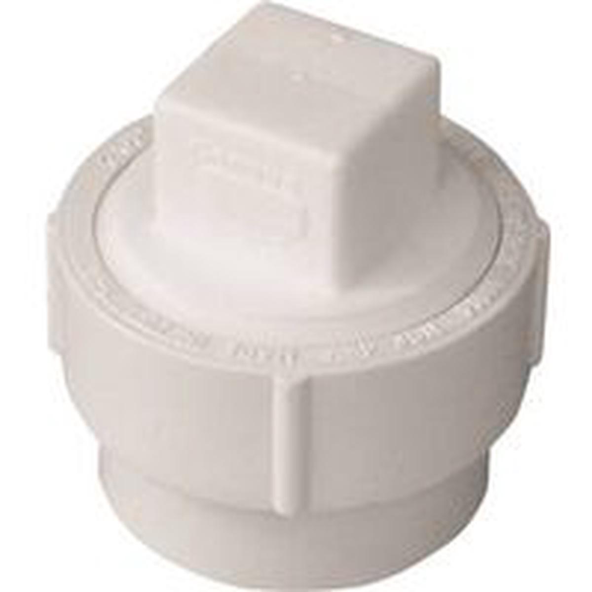 Canplas Cleanout Body with Threaded Plug, 4 in Spigot x FNPT, PVC (193704AS)