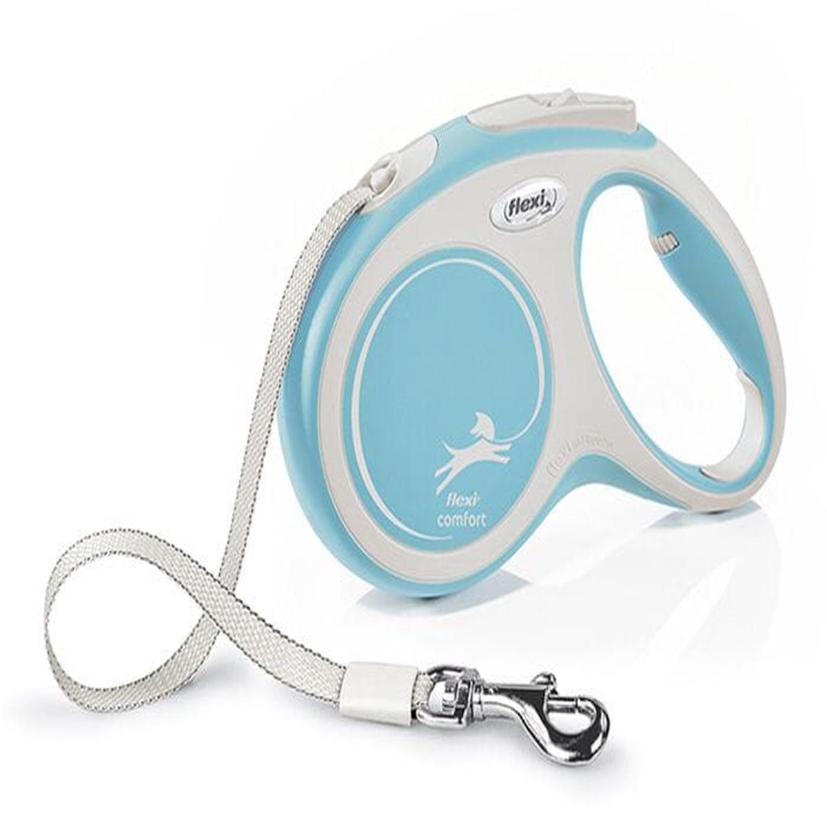 Flexi Comfort Tape Lead *Select Colour & Size* – Light Blue | Medium | 5M