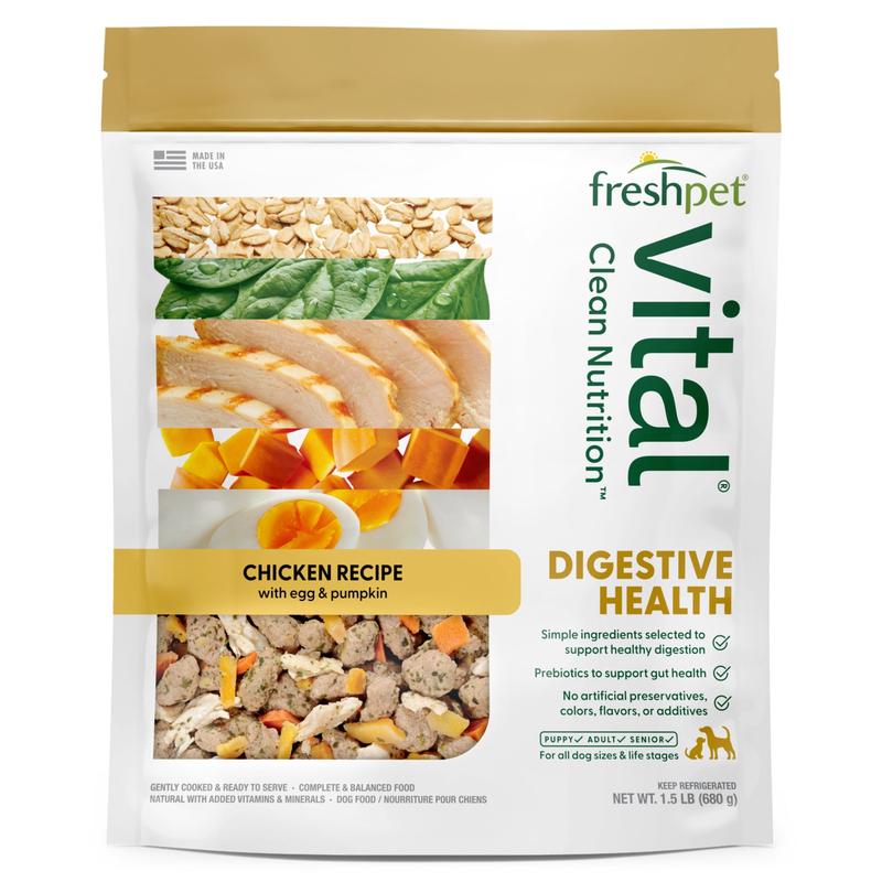 Freshpet Vital Clean Nutrition Digestive Health Dog Food – 1.5 lb