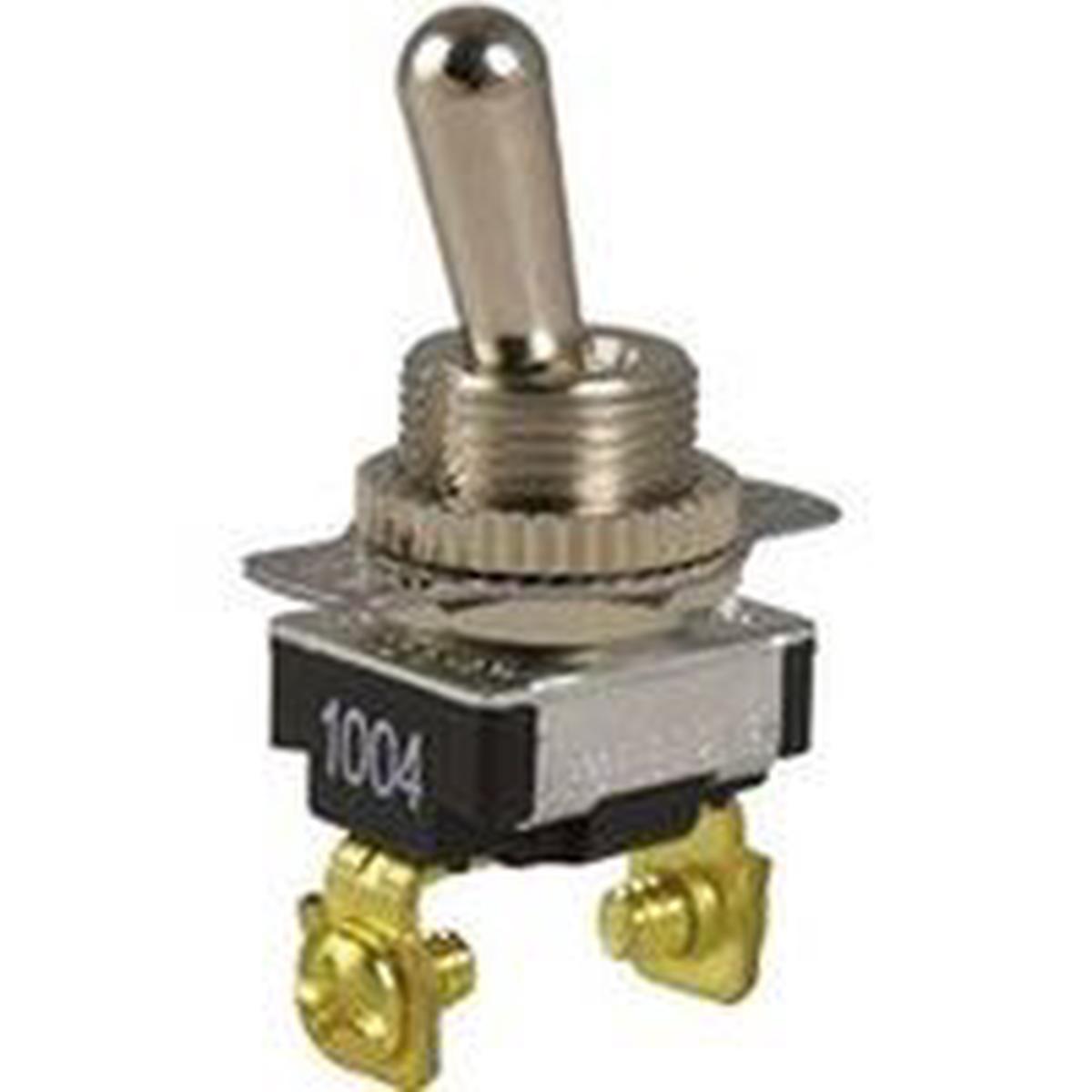 Gardner Bender Toggle Switch, 120/240 VAC, SPST, Screw Terminal, Steel Housing (GSW-17)