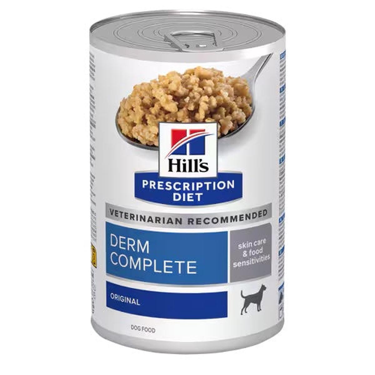 Hills Derm Complete Wet Dog Food – 370g: Single Tin