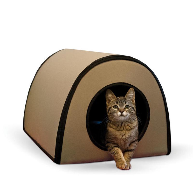 K&H Thermo Mod Kitty Cat Shelter – Tan