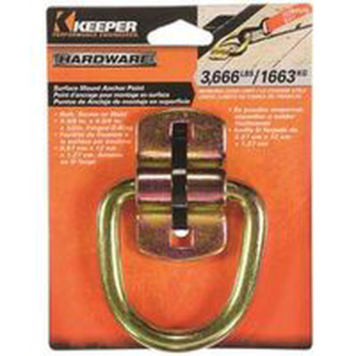 Keeper 04529 Anchor Point Wire Ring, Heavy-Duty Steel, 3-3/8 Wire Rings, 11K Lbs (4529)