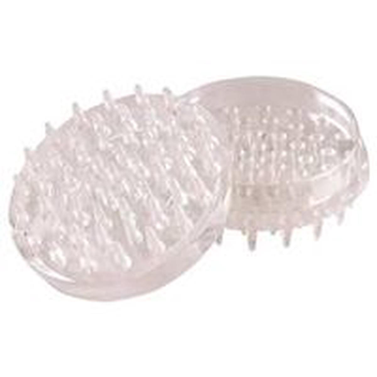 Shepherd Hardware Caster Cup, Round, 1-7/8 in, Plastic, Clear, 4/PK (9082)