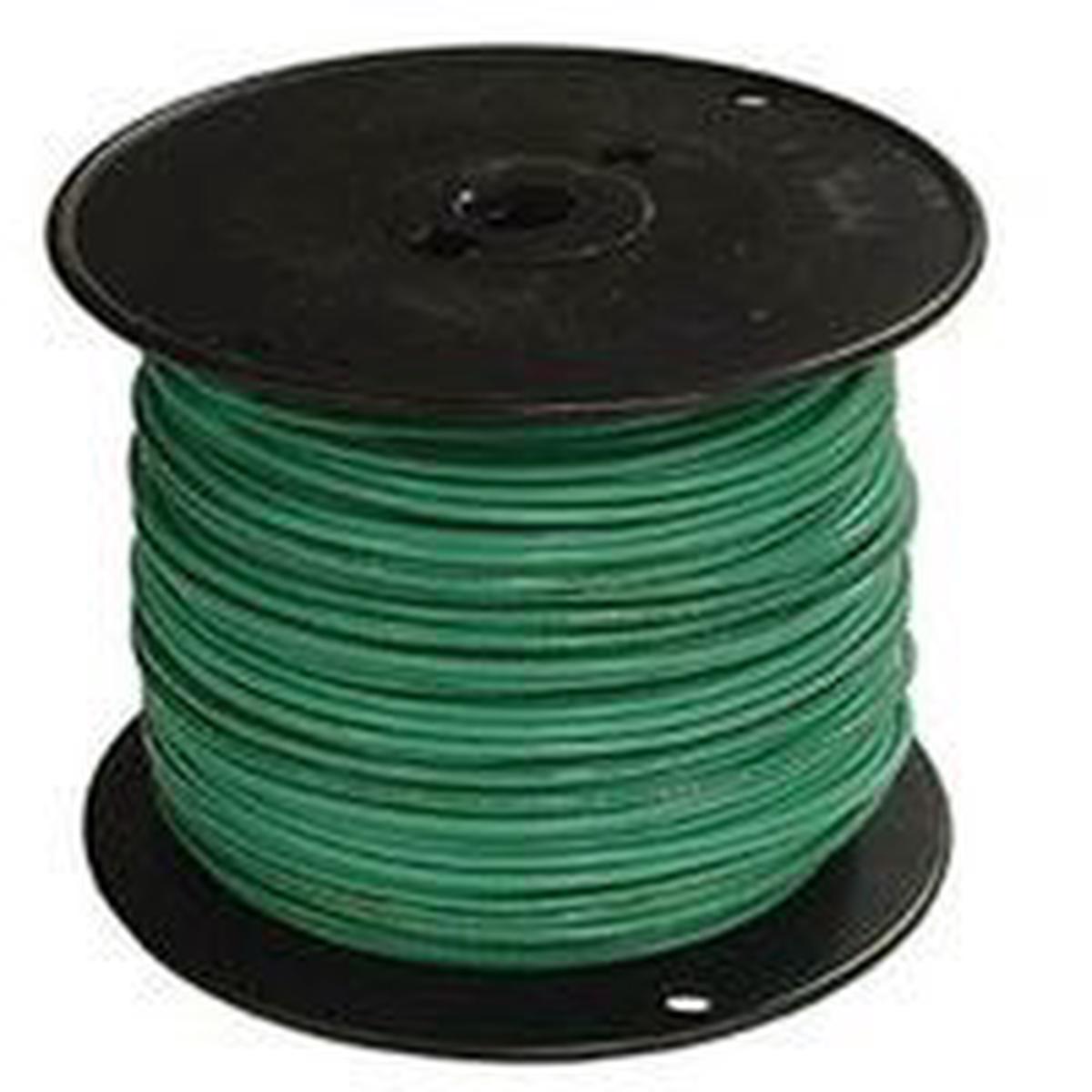 Southwire Series Building Wire, Green Sheath, 14 AWG, 1-Conductor, 500 ft L, Stranded (14GRN-STRX500)