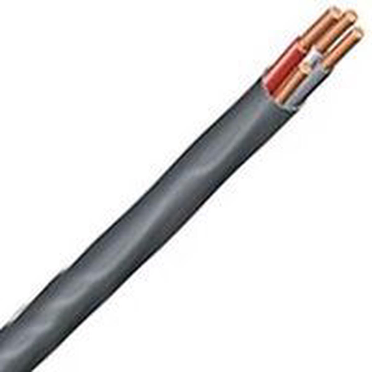 Southwire Sheathed Cable, 8 AWG Wire, 3-Conductor, 125 ft L, Copper Conductor, PVC Insu (8/3NM-WGX125)