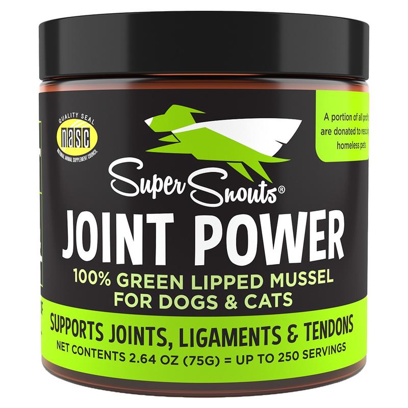 Super Snouts Green Lipped Mussel Joint Power for Dogs & Cats – 2.64 oz