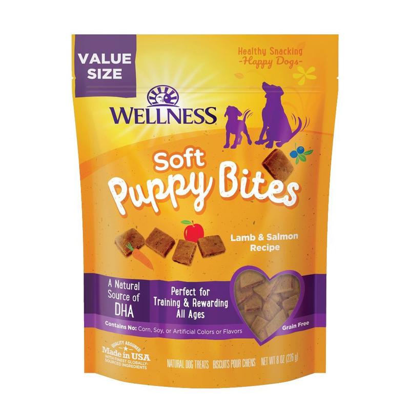 Wellness Lamb & Salmon Recipe Soft Puppy Bites – 8 oz