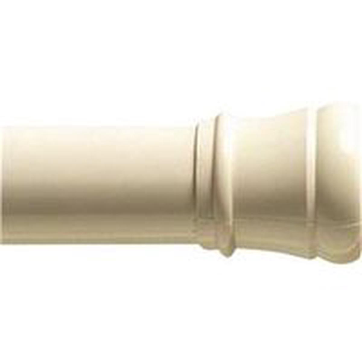Zenna Home Shower Curtain Rod, Adjustable 34-1/2 to 60 in L, 1-1/4 in Dia, Steel (608W/604W)