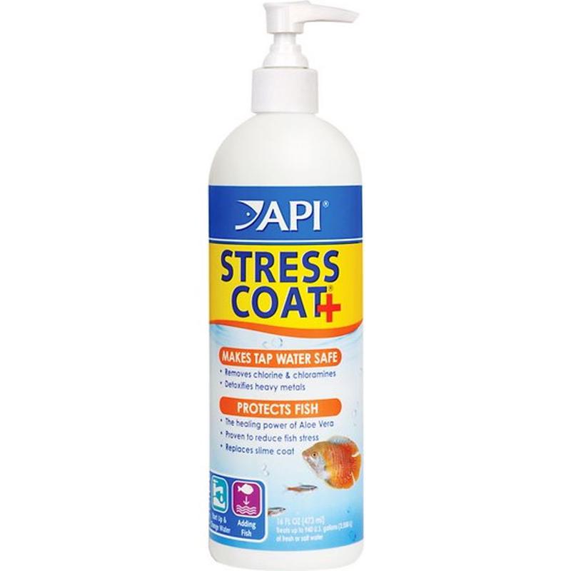 API Stress Coat Aquarium Water Conditioner with Pump – 16 oz