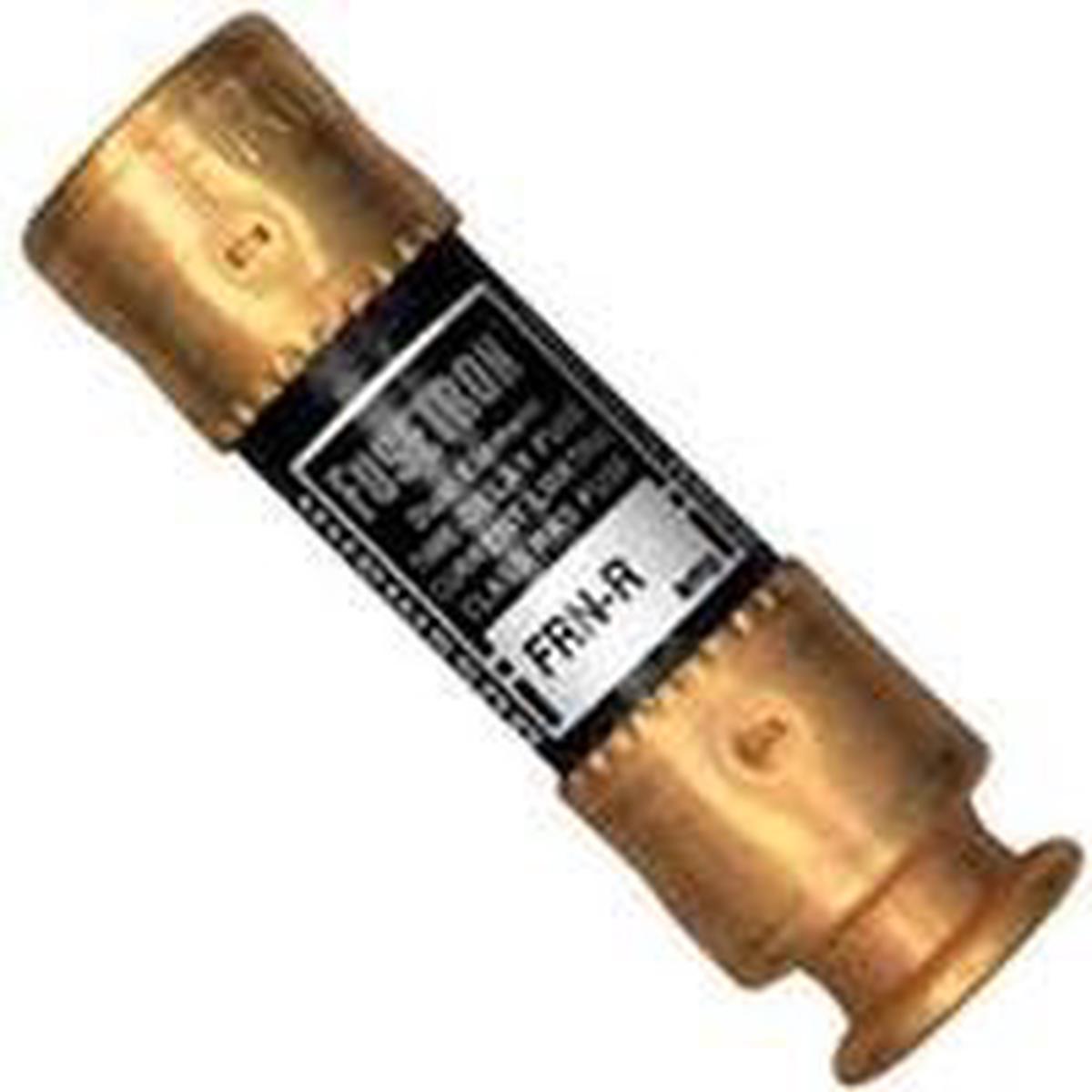 Bussmann Fuse, 25 A, 250 VAC, 125 VDC, 200 kA Interrupt, Fiberglass Body (FRN-R-25)