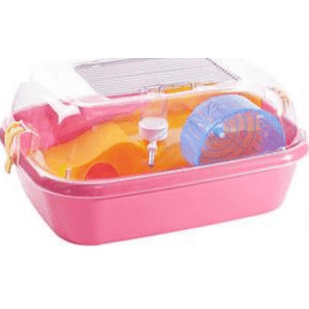 Candy Home Hamster Cage Pink 44 x 34 x 20cm
