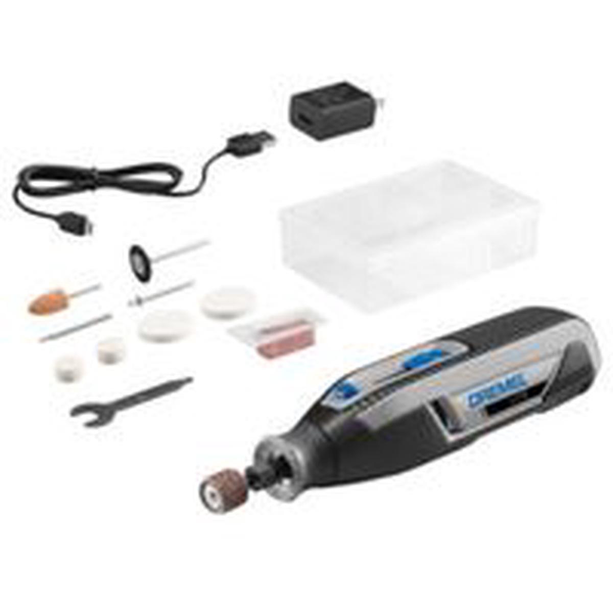 Dremel Lite Rotary Tool, Battery Included, 4V, 1/8 in Chuck, 8000 to 25,000 RPM Speed (7760-N/10)