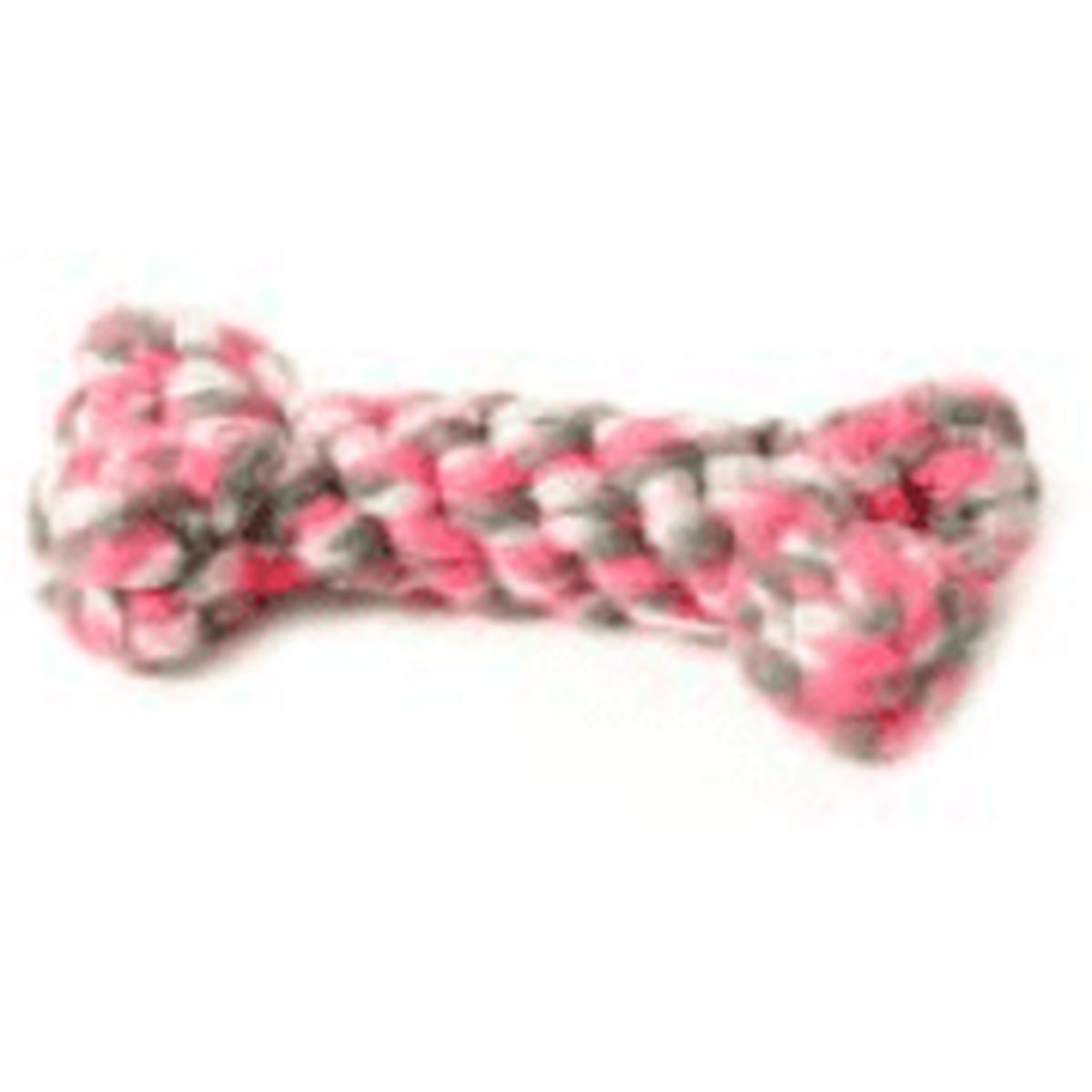 Duvo+ Tug Toy Knotted Bone 8cm – Pink