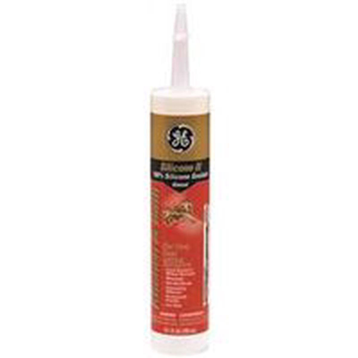 GE Advanced Silicone 2 Kitchen & Bath Sealant, Almond, 24 hr Curing, 10.1 fl-oz Cartridge