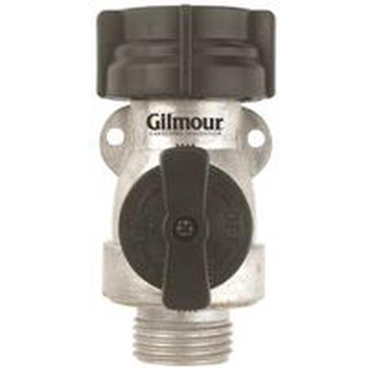 Gilmour Mfg Single Shut-Off Valve, 3/4 in, Female x Male, 60 psi, Aluminum Body (801074-1001)