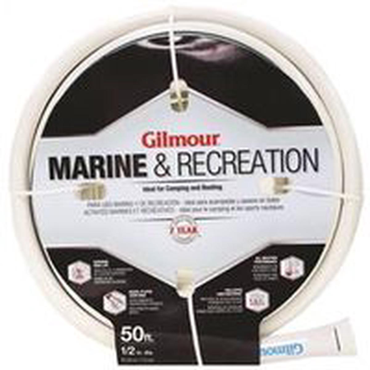 Gilmour Safe Hose 1/2″ ID 50 ft L White