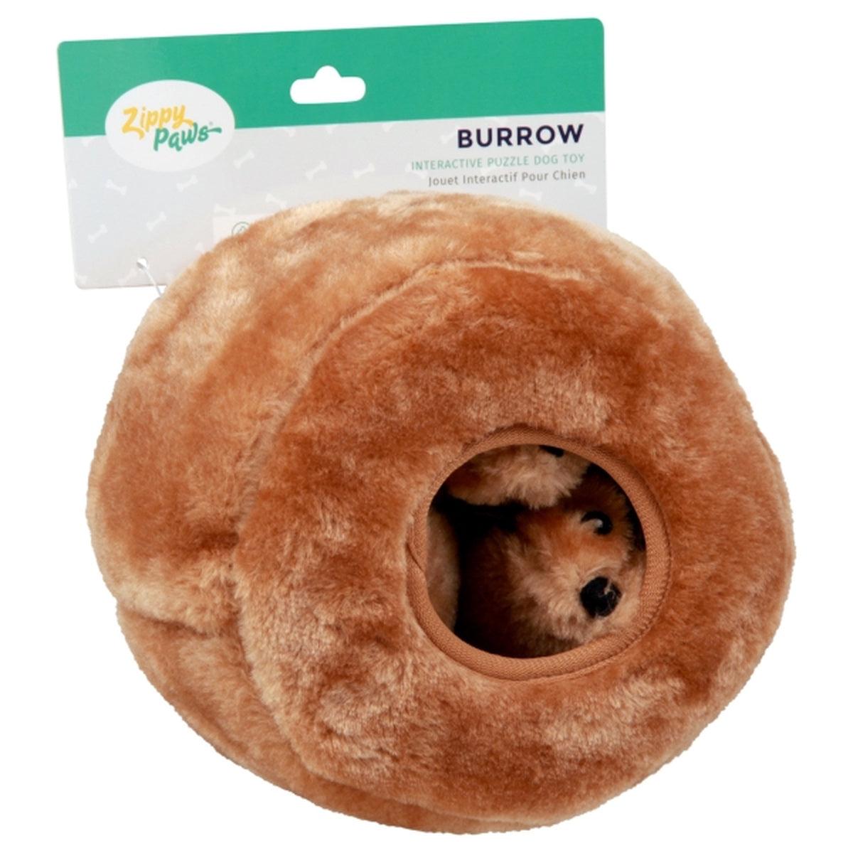 Hedgehog Den Burrow Plush Dog Toy