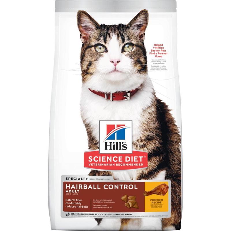 Hill’s Science Diet Adult Hairball Control Cat Food – 3.5 lb