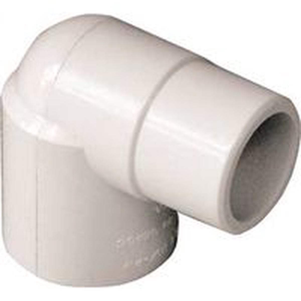 IPEX 435545 Street Pipe Elbow 3/4 in Spigot x Socket 90 deg Angle PVC White SCH 40 150 psi